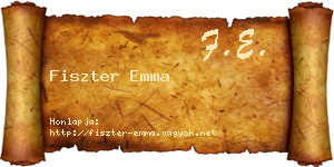 Fiszter Emma névjegykártya